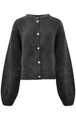 Clearance Cardigan - Kae - Black Striktrøjer & Sweat|Cardigans