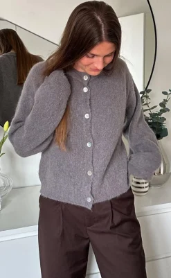 Cardigan - Kae - Coffee Striktrøjer & Sweat|Cardigans