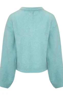 Outlet Cardigan - Kae - Daydream Blue Striktrøjer & Sweat|Cardigans