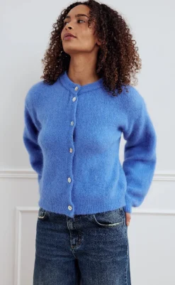 Online Cardigan - Kae - Dove Blue Striktrøjer & Sweat|Cardigans