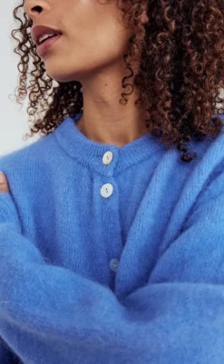 Online Cardigan - Kae - Dove Blue Striktrøjer & Sweat|Cardigans