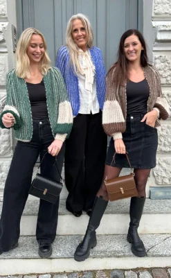 Clearance Cardigan - Liana - Beige/Brown Striktrøjer & Sweat|Cardigans