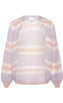 Sale Cardigan - Vera -  Lilac/Rose/White Mix Striktrøjer & Sweat|Cardigans