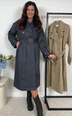 Sale Frakke - Kenadee - Asphalt Grey Jakker & Frakker|Alt Overtøj