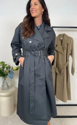 Sale Frakke - Kenadee - Asphalt Grey Jakker & Frakker|Alt Overtøj