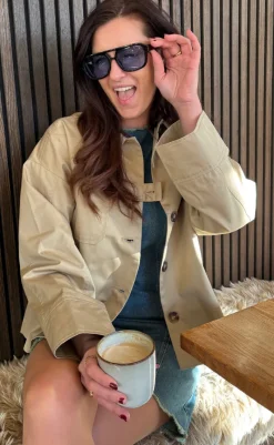 New Jakke - Kaisa - Warm Sand Jakker & Frakker|Alt Overtøj