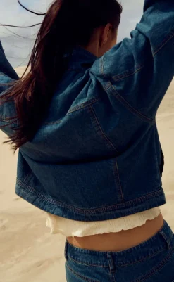 Jakke - Kalifa - Vintage Blue Wash Jakker & Frakker|Alt Overtøj