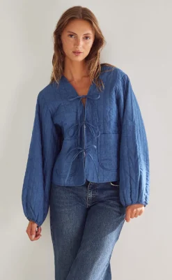 Best Jakke - Lori - Calla Denim Print Jakker & Frakker|Alt Overtøj