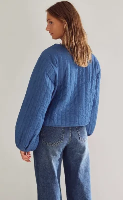 Best Jakke - Lori - Calla Denim Print Jakker & Frakker|Alt Overtøj