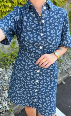 New Kjole - Benita - Mid Blue Wash Kjoler