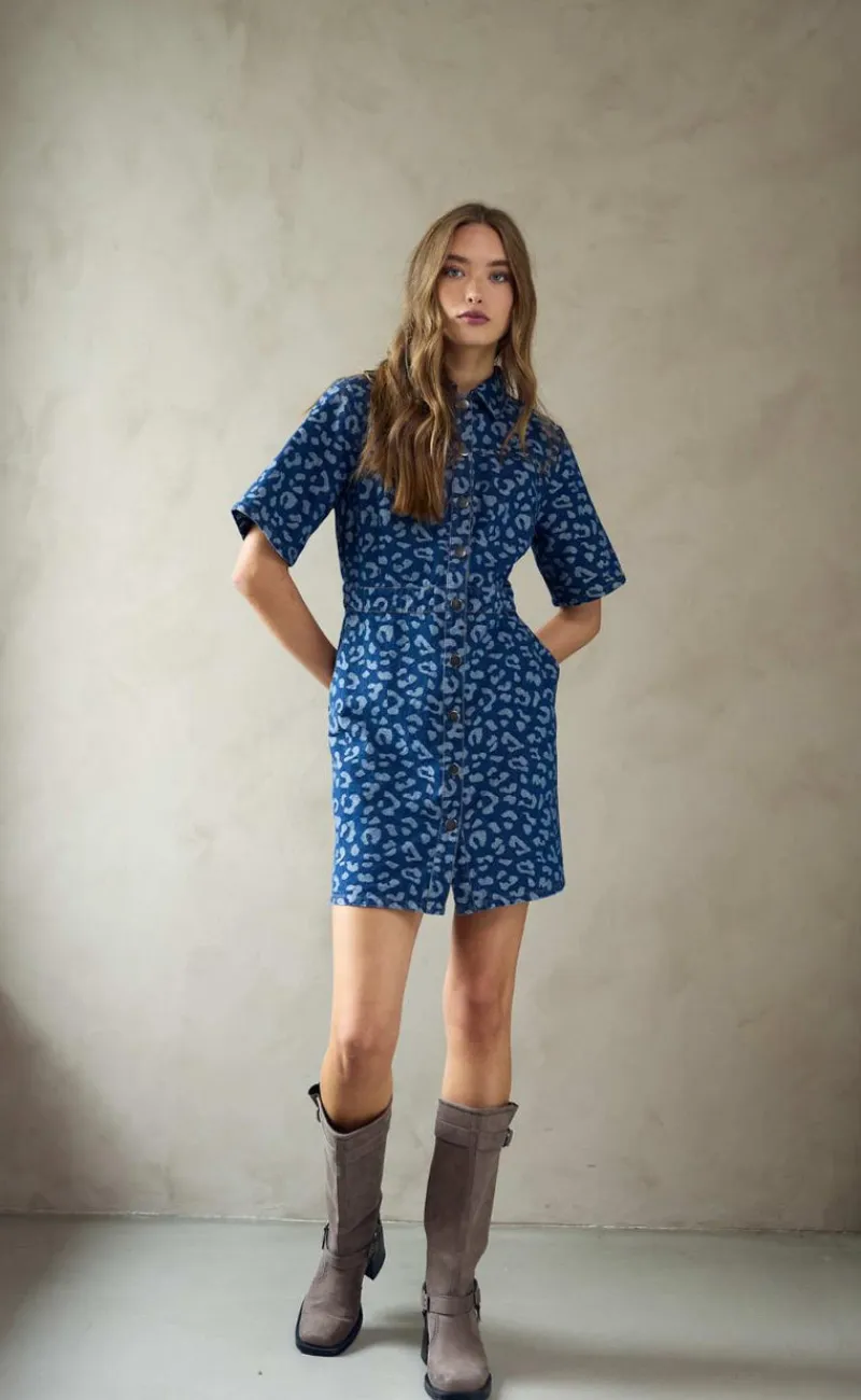 New Kjole - Benita - Mid Blue Wash Kjoler