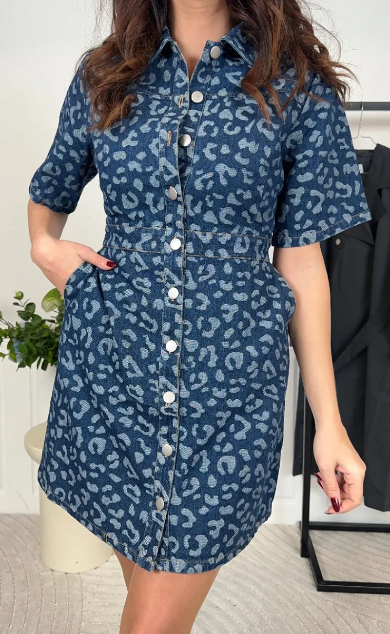 New Kjole - Benita - Mid Blue Wash Kjoler