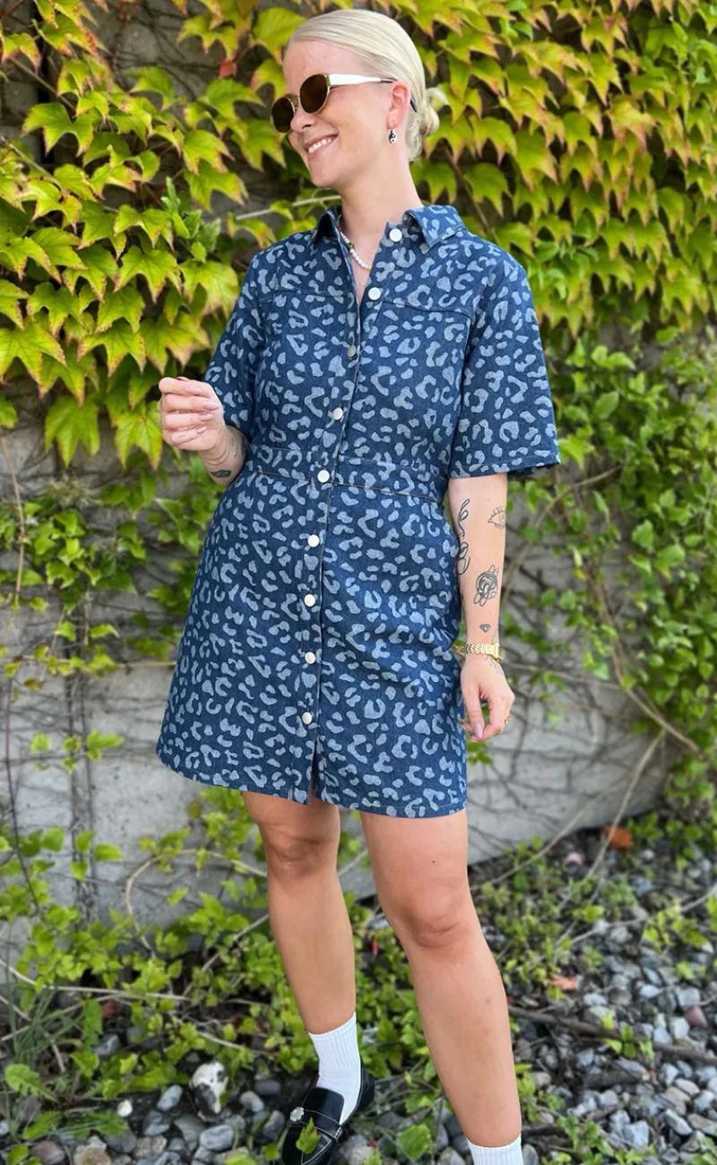 New Kjole - Benita - Mid Blue Wash Kjoler