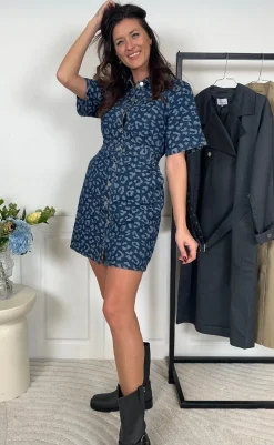 New Kjole - Benita - Mid Blue Wash Kjoler