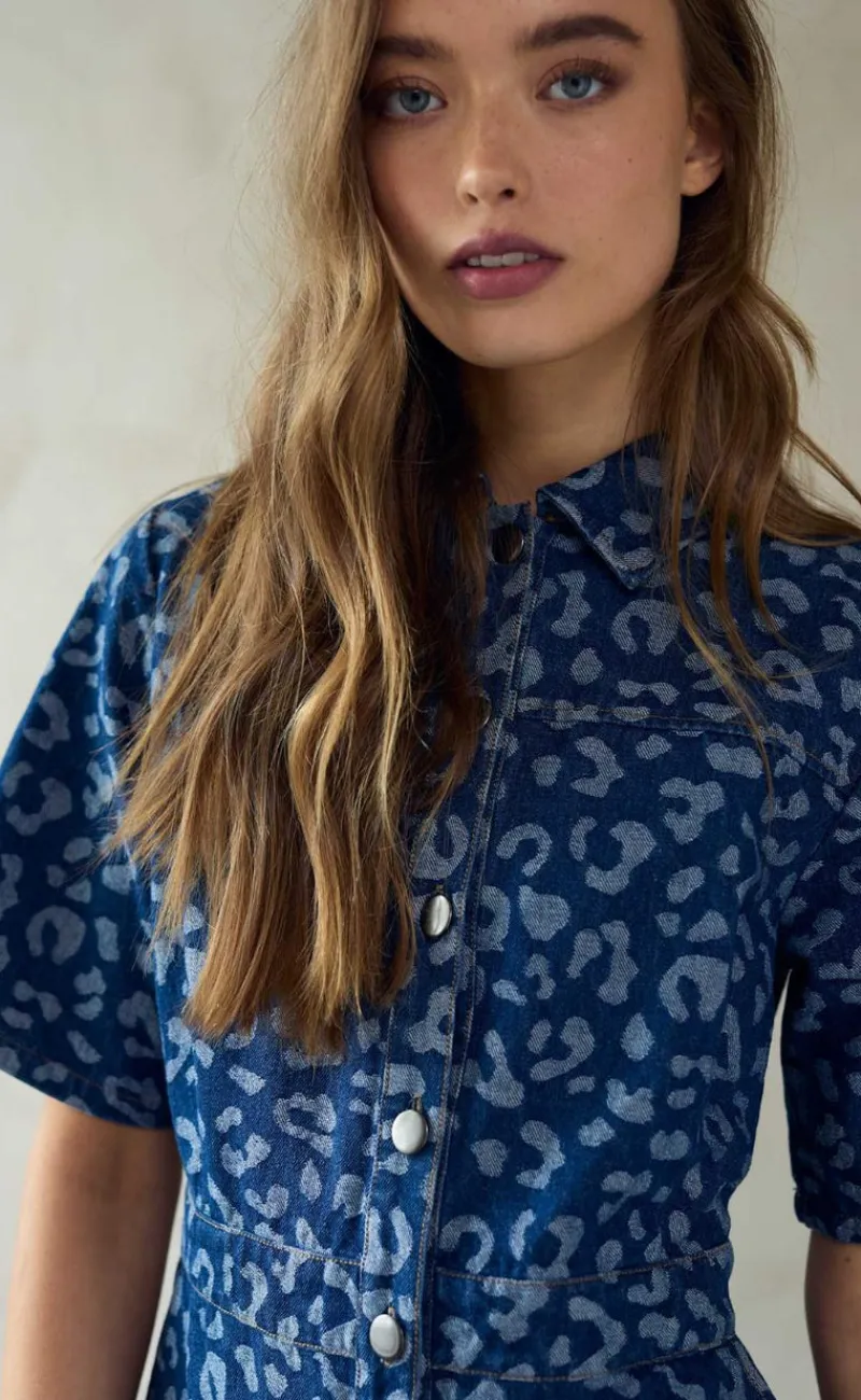 New Kjole - Benita - Mid Blue Wash Kjoler