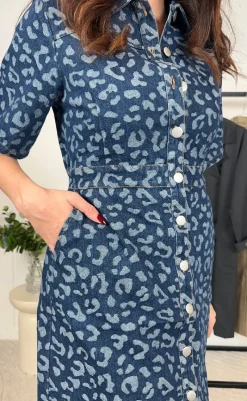 New Kjole - Benita - Mid Blue Wash Kjoler