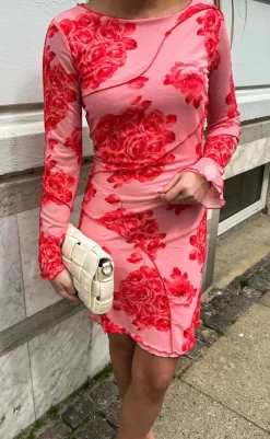 Outlet Kjole - Joanna - Rose Print Kjoler