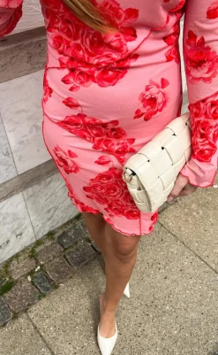 Outlet Kjole - Joanna - Rose Print Kjoler