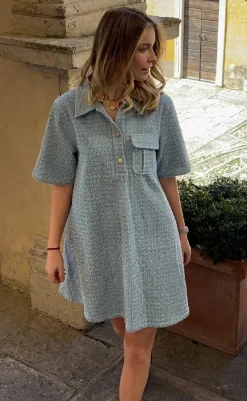 Online Kjole - Jozie - Light Blue Wash Kjoler