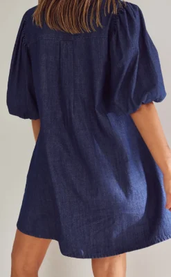 Best Kjole - Larissa - Medium Blue Wash Kjoler