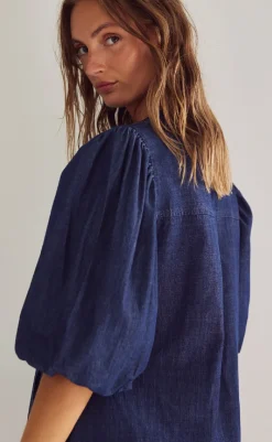 Best Kjole - Larissa - Medium Blue Wash Kjoler