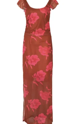 Outlet Kjole - Lauryn - Cassie Brown Print Kjoler