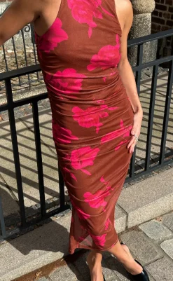 Online Kjole - Leanna - Cassie Brown Print Kjoler