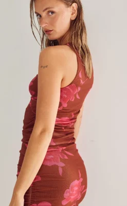 Online Kjole - Leanna - Cassie Brown Print Kjoler