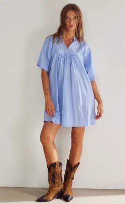 New Kjole - Leslie - Vista Blue Kjoler