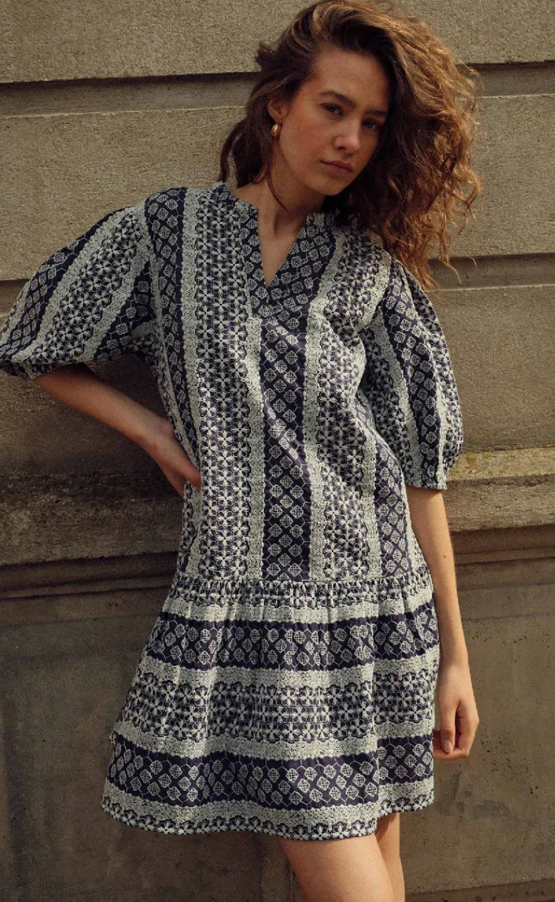 Online Kjole - Lillianna - Navy Sugar Kjoler