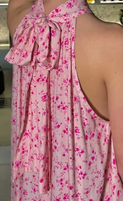 Hot Kjole - London Maxi - Cheryl Pink Print Kjoler