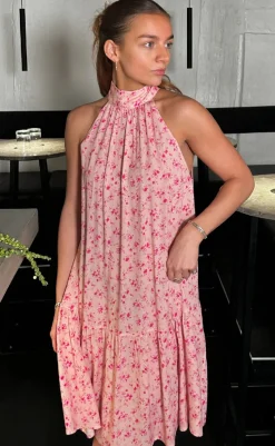 Discount Kjole - London Short - Cheryl Pink Print Kjoler