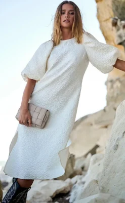 Discount Kjole - Reno Pastis Long - Cream Kjoler