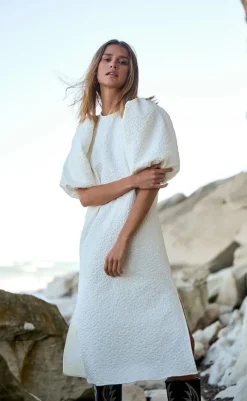 Discount Kjole - Reno Pastis Long - Cream Kjoler