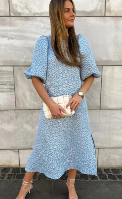 Discount Kjole - Reno Pastis Long - Light Blue Kjoler