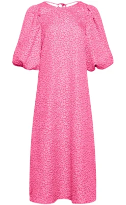 New Kjole - Reno Pastis Long - Bright Pink Kjoler