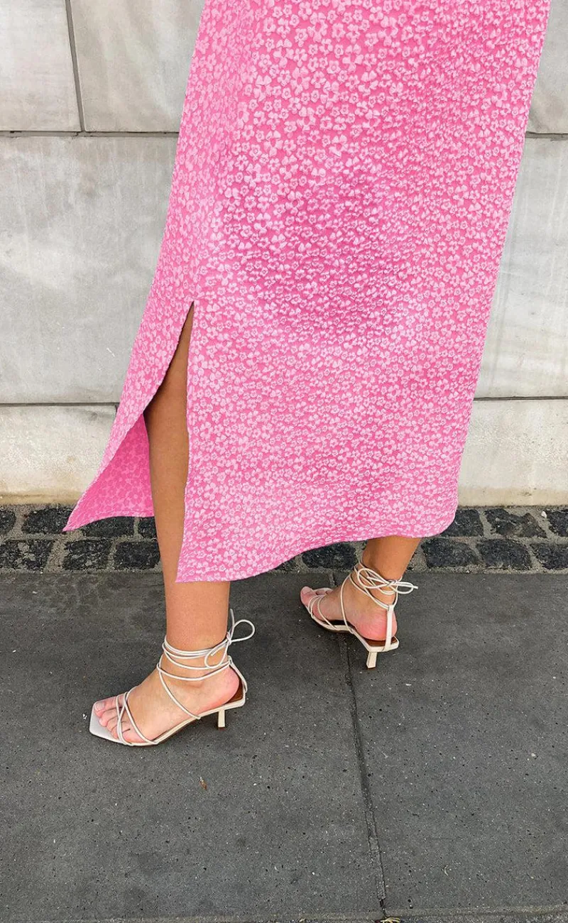 New Kjole - Reno Pastis Long - Bright Pink Kjoler