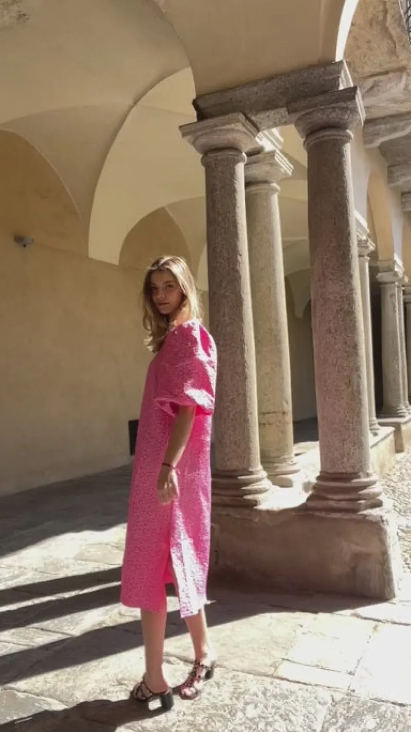 New Kjole - Reno Pastis Long - Bright Pink Kjoler