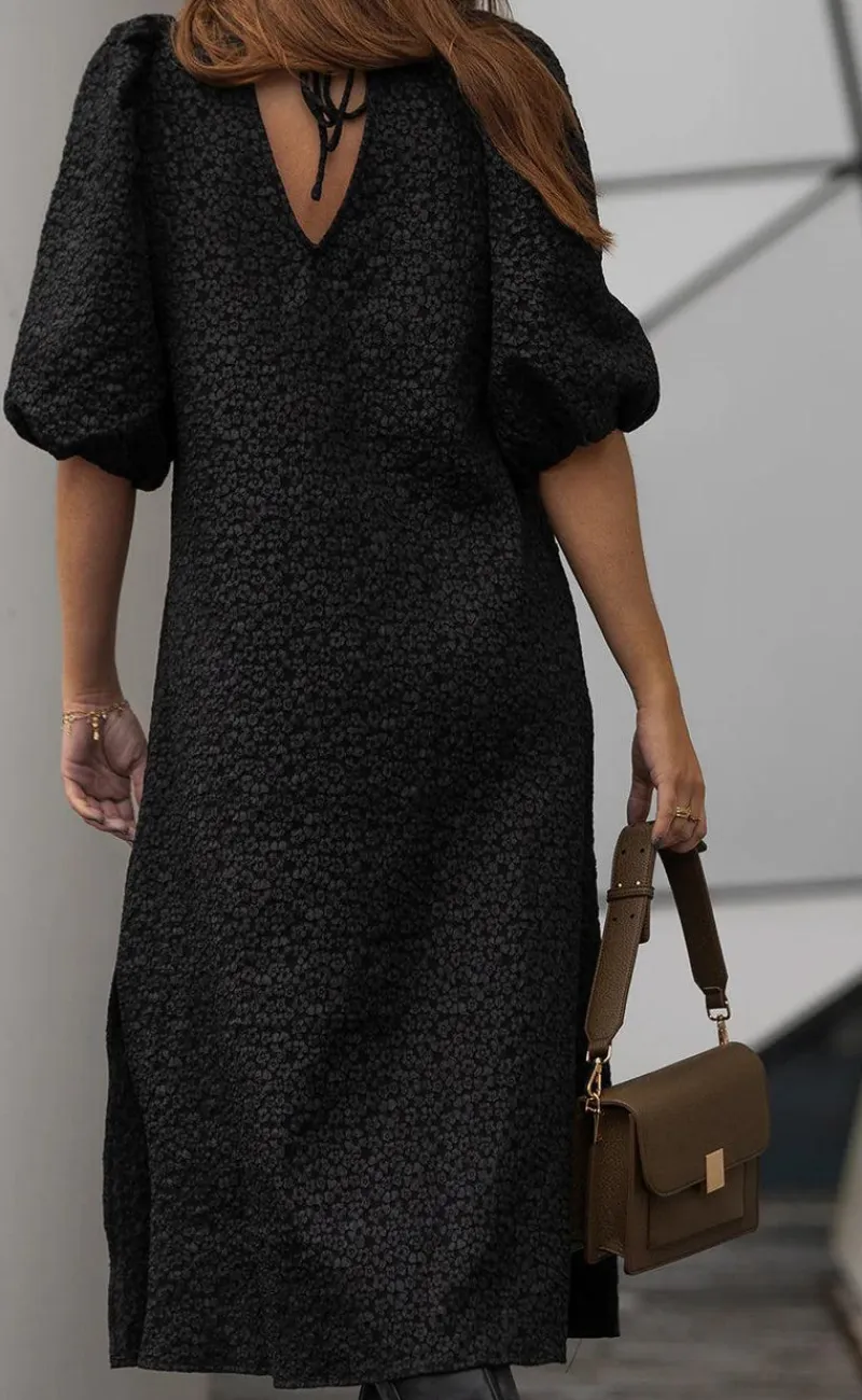 Online Kjole - Reno Pastis Long - Black Kjoler