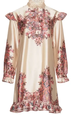 Online Kjole - Reno Ruby Ruffle - Drusella Print Kjoler