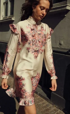 Online Kjole - Reno Ruby Ruffle - Drusella Print Kjoler