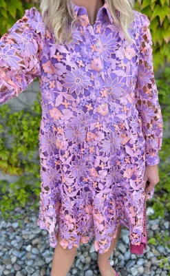 Clearance Kjole - Star - Lilac Mix Kjoler