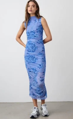 Outlet Kjole - Sutton - Tobi Blue Print Kjoler