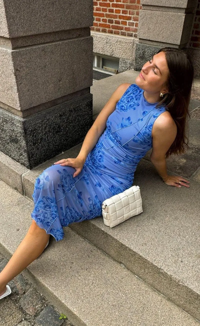 Outlet Kjole - Sutton - Tobi Blue Print Kjoler