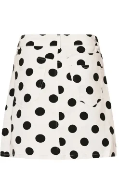 Discount Nederdel - Kambria - Carmella White Print Nederdele