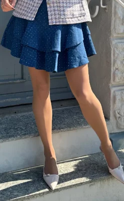 Discount Nederdel - Lilianna - Blue Wash Nederdele