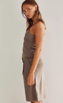 Discount Shorts - Kaziana - Timber Brown Shorts