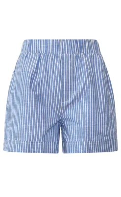 Online Shorts - Letty - Blue Stripe Shorts