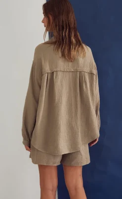 Online Shorts - Suri - Timber Brown Shorts