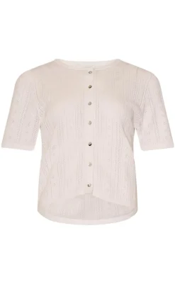 Sale Strik - Kataleyah - White Striktrøjer & Sweat